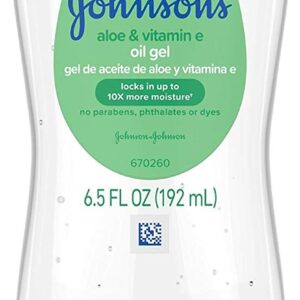 Johnsons Baby Oil Gel Aloe/Vitamin E - 6.5oz