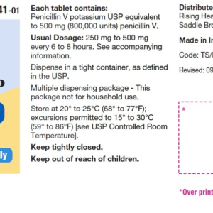 Penicillin VK 500 mg tablets - 100/btl