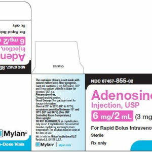 Adenosine 6 mg/2 ml Inj - 10/pack