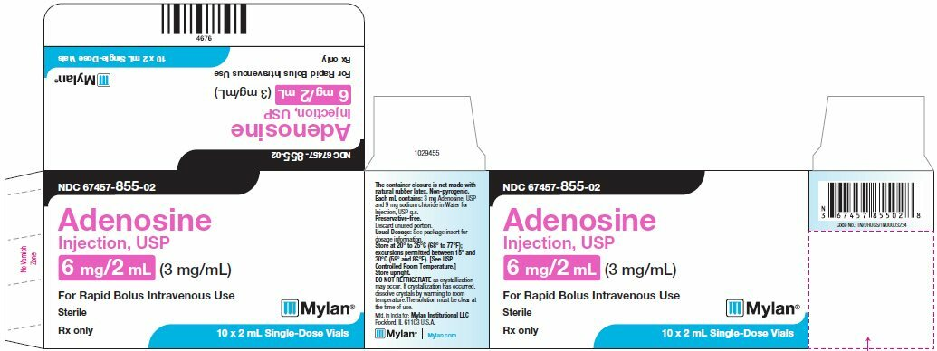 Adenosine 6 mg/2 ml Inj - 10/pack