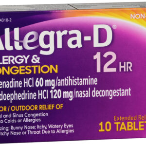 Allegra D 12HR 120mg caplet PSE - 10/ct (LC)