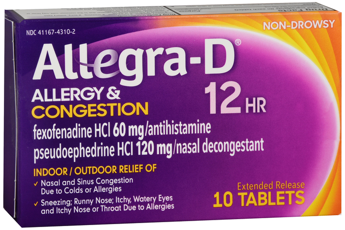 Allegra D 12HR 120mg caplet PSE - 10/ct (LC)