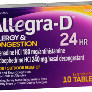Allegra-D 24 HR (240 mg PSE) Tablet - 10/ct - LC