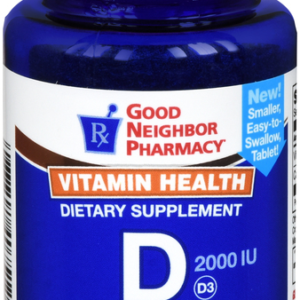 Vitamin D3 2,000 IU (50 mcg) tablets - 100/btl