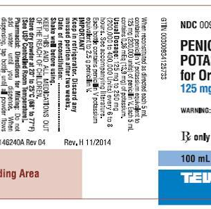 Penicillin VK 125mg/5mL OS - 100mL
