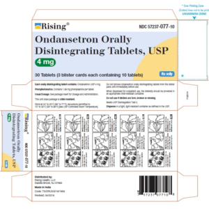 Ondansetron 4 mg OD tablets - 30/UD