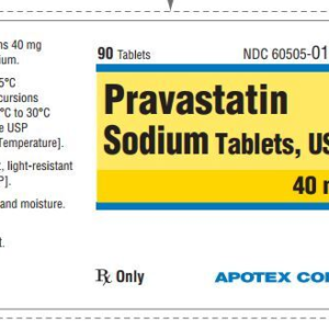 Pravastatin 40 mg tablets - 90/btl