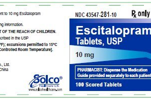 Escitalopram 10 mg tablets - 100/btl