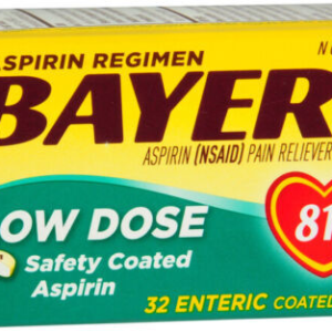 Bayer Aspirin Low Dose 81mg tablets - 32ct