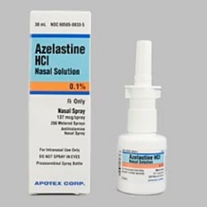 Azelastine 0.1% (137 mcg) Nasal Spray - 200 metered sprays