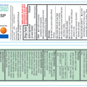 Bisacodyl 5 mg EC tablets - 100 ct