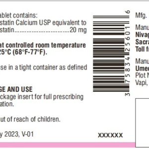 Atorvastatin Calcium 20mg tabs - 1000/ct