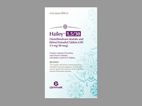 Hailey 1.5 mg/30 mcg tab - 21 ct x 3 packs