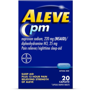 Aleve PM 220 mg caplets - 20 ct