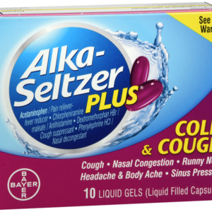 Alka-Seltzer Plus Liq Gel Cold & Cough Formula -10 CT
