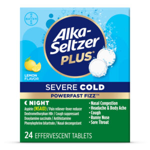Alka-Seltzer + Severe Cold Night tablets - 24ct