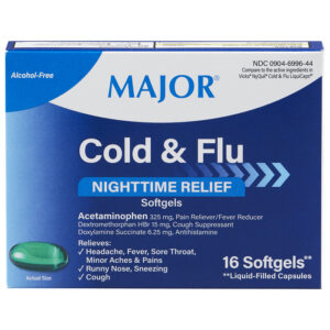 Cold and Flu Nighttime Softgels - 16ct