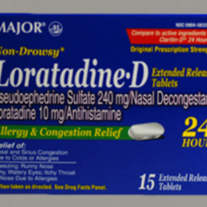 Loratadine-D 24HR tablets - 15ct (LC)