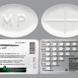 Methylprednisolone 4 mg tablet Dose Pack - 21/carton