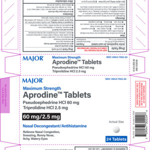 Aprodine 60-2.5 mg tabs - 100/ct (LC)