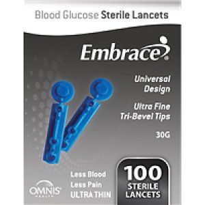Embrace Lancets 30G - 100/ct