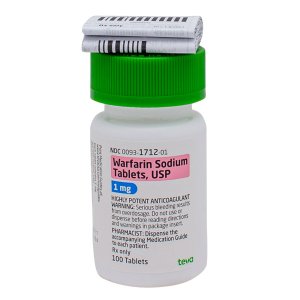 Warfarin Sodium 1mg tablets -- 100ct