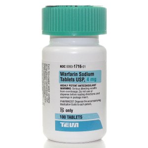 Warfarin 4mg tabs - 100/btl