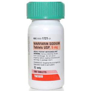 Warfarin 5 mg tablets - 100/btl