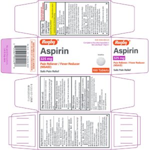 Aspirin 325 mg tablet 100/ct