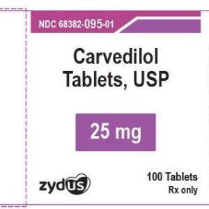 Carvedilol 25 mg tablets - 100/btl