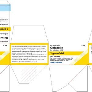 Cefazolin 1 gram Vial - 25/pack