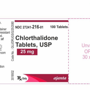Chlorthalidone 25 mg tablets - 100/btl