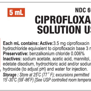 Ciprofloxacin 0.3% Opth. Sol. 5 ml