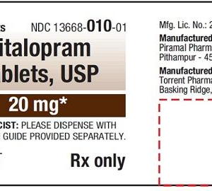 Citalopram 20 mg tablets - 100/btl