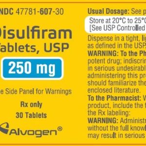 Disulfiram 250mg tablets - 30/btl