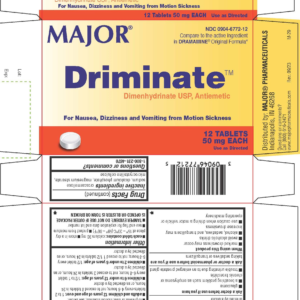Driminate 50mg tablets - 12ct