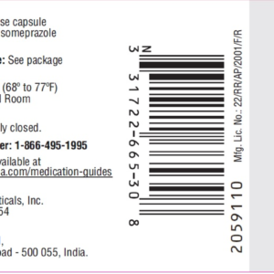 Esomeprazole 40 mg capsule 30 ct