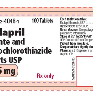 Enalapril / HCTZ 10 / 25mg tablets - 100ct