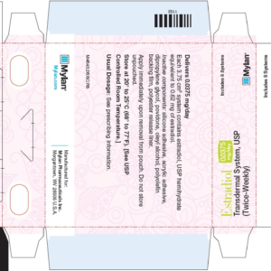 Estradiol Transdermal 0.0375mg / day - 8/ct System***