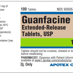 Guanfacine 1 mg ER tablets - 100ct