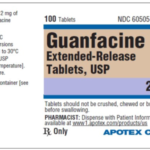 Guanfacine 2 mg E-R tablets - 100/btl