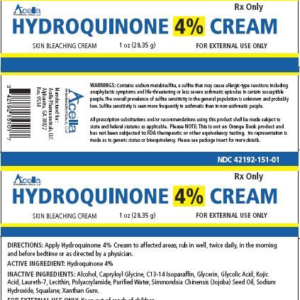 Hydroquinone 4% Cream - 1 oz