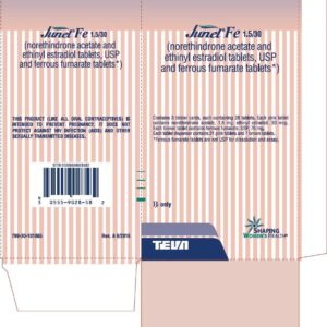 Junel Fe 1.5/30 tablets - 6 x 28/ct