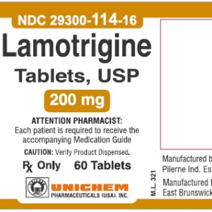 Lamotrigine 200 mg tablets - 60/btl