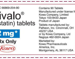 Livalo (Pitavastatin) 2 mg Tablets - 90/Bt