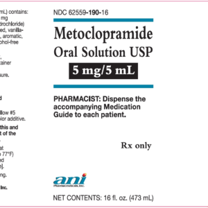 Metoclopramide 5 mg/5 ml Oral Sol. - 473 ml