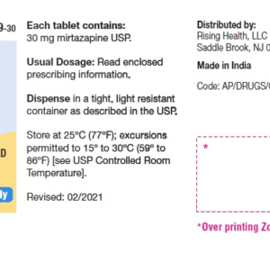 Mirtazapine 30 mg tablets - 30/btl