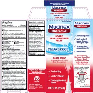 Mucinex Sinus-Max Nasal Spray - .75 oz