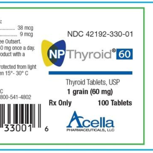 NP Thyroid 60 mg Tablets Btl/100