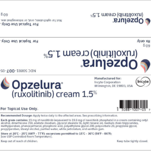 Opzelura 1.5% cream 60/gm